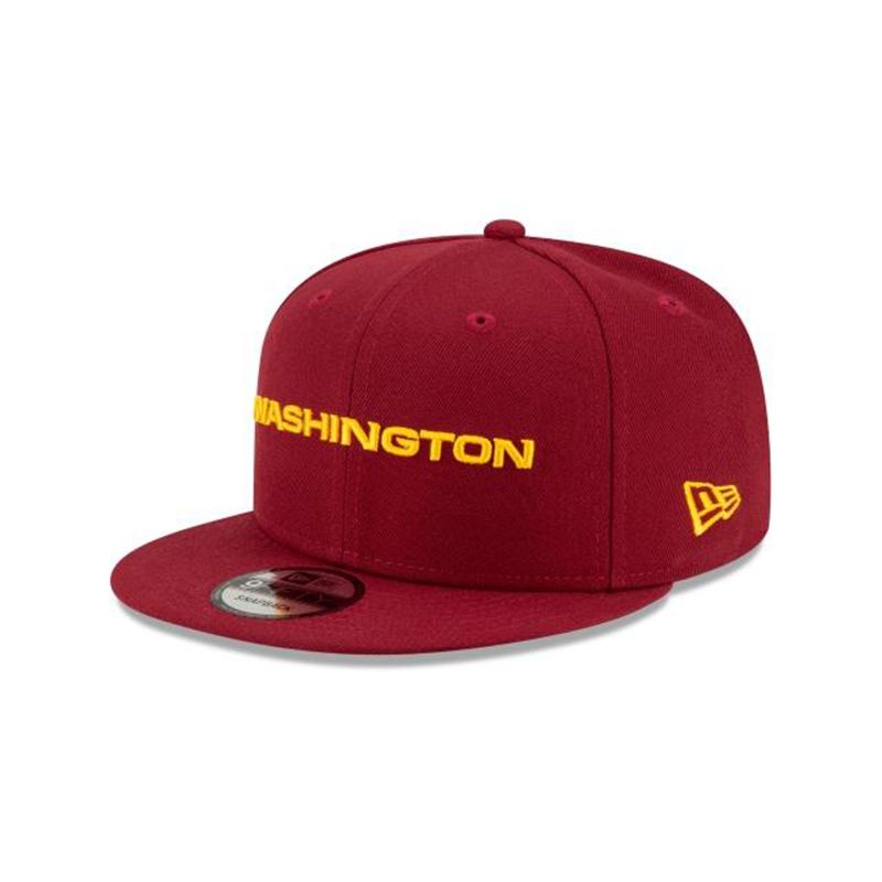 NFL Washington Football Team Basic Wordmark 9Fifty Snapback (FMU5904) - Yellow New Era Caps